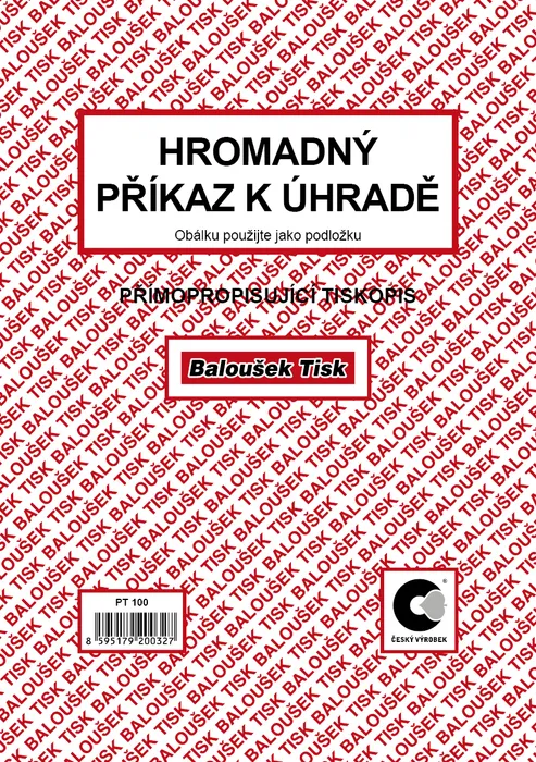 Hlavný obrázok produktu Hromadný příkaz k úhradě A5 PT100