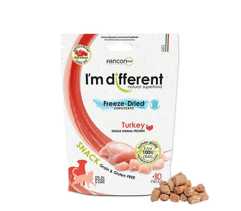 Hlavný obrázok produktu I´M DIFFERENT SNACK krůta - mrazem sušený pamlsek, 40 g