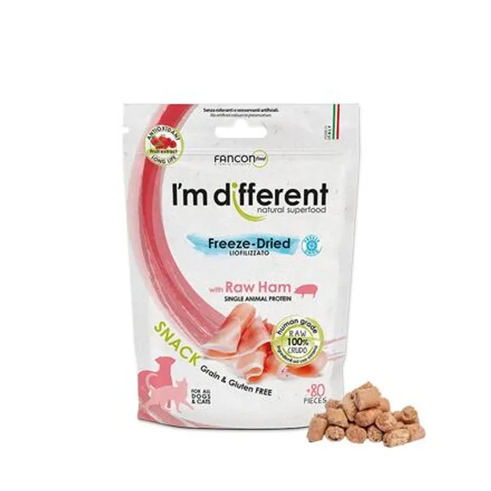 Hlavný obrázok produktu I´M DIFFERENT SNACK šunka - mrazem sušený pamlsek, 40 g