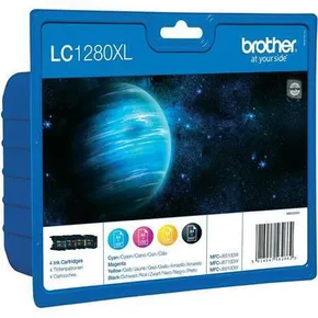 Brother originál ink LC-1280XLVALBP, CMYK, 2400/3x1200str., high capacity, Brother MFC-J6910DW