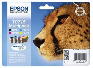 Epson originál ink C13T07154012, CMYK, 23.9ml, Epson D78, DX4000, DX4050, DX5000, DX5050, DX6000, DX605