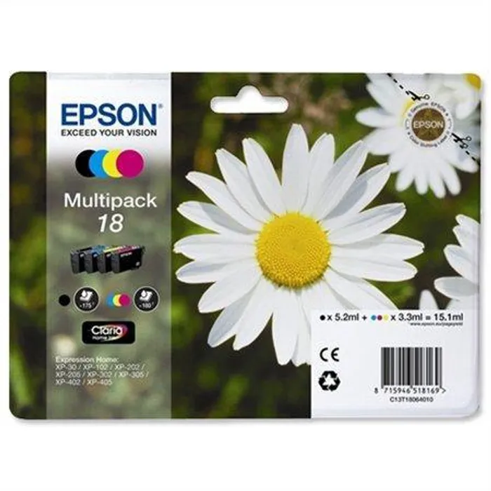 Hlavný obrázok produktu Inkjet cart.multipack pro "XP 30, 102, 202, 205" tiskárny, EPSON B+C+M+Y, 15,1ml