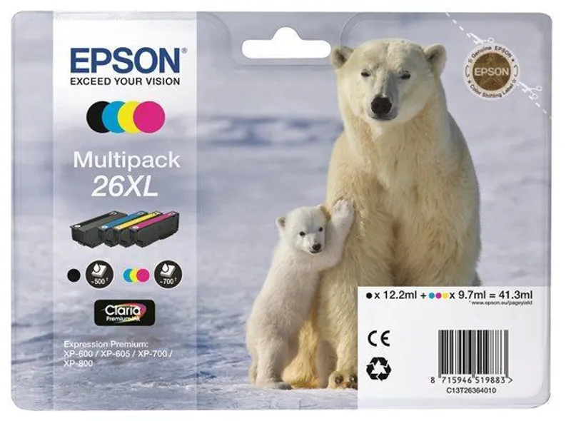 Hlavný obrázok produktu Inkjet cart.multipack pro "XP 600, 700, 800" tiskárny, EPSON B+C+M+Y, 41,3ml