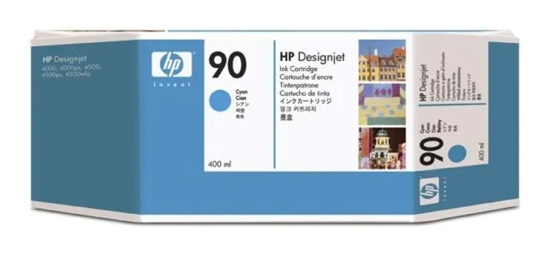 Hlavný obrázok produktu Inkjet cart.pro "DesignJet 4000" tiskárnu, HP "Nr.90" Cyan, 400ml
