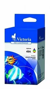 Inkjet cartridge pre tlačiarne "DeskJet 350c, 350cbi, 600", VICTORIA, farebná, 24 ml