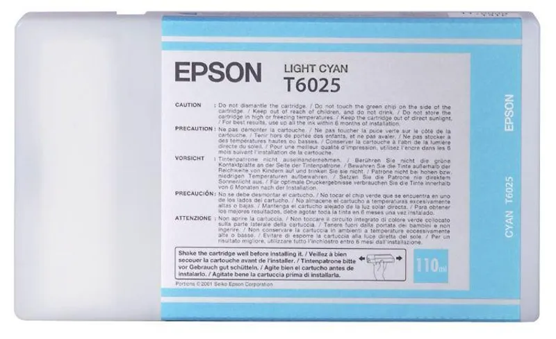 Hlavný obrázok produktu Inkjet cart.pro "StylusPro 7800, 7880" tiskárny, EPSON Světlá Cyan, 110ml