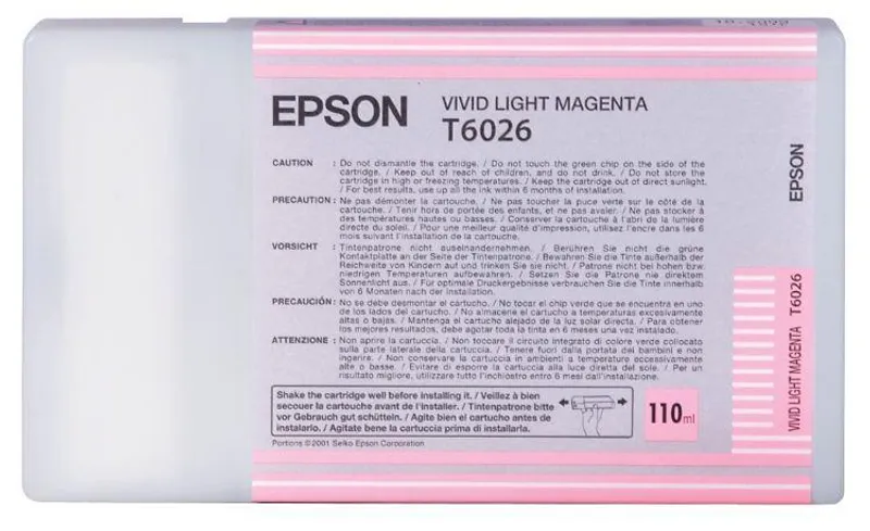 Hlavný obrázok produktu Inkjet cart.pro "StylusPro 7880, 9880" tiskárny, EPSON Vivid Světlá Magenta, 110ml