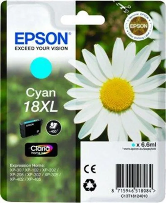 Hlavný obrázok produktu Inkjet cart.pro "XP 30, 102, 202, 205" tiskárny, EPSON Cyan, 6,6ml