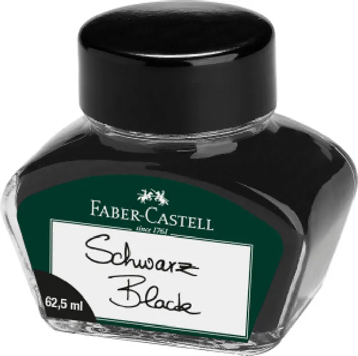 Hlavný obrázok produktu Inkoust ve skleněné nádobce, černá Faber Castell 148700