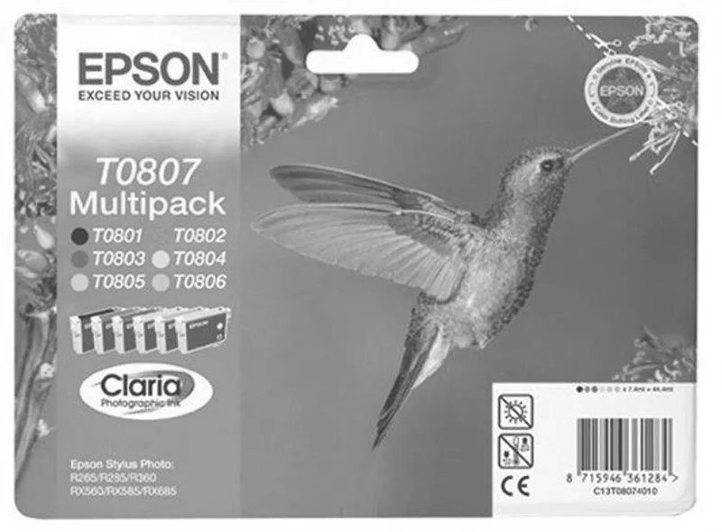 Hlavný obrázok produktu Inkoustová cart. multipack pro tiskárnu "StylusPhoto R265", EPSON B+C+M+Y+PC+PM, 44,4ml