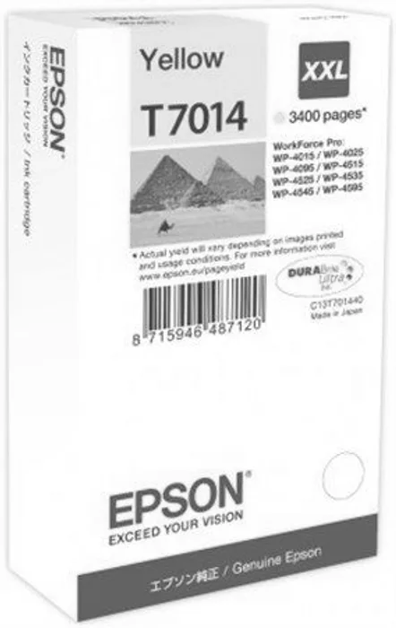 Hlavný obrázok produktu Inkoustová cart. pro tiskárny "série Workforce Pro 4000, 4500", EPSON Žlutá, 3,4 tis.stran