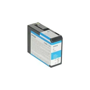 Inkoustová náplň pre tlačiarne "StylusPro 3800, 3880", EPSON Cyan, 80ml