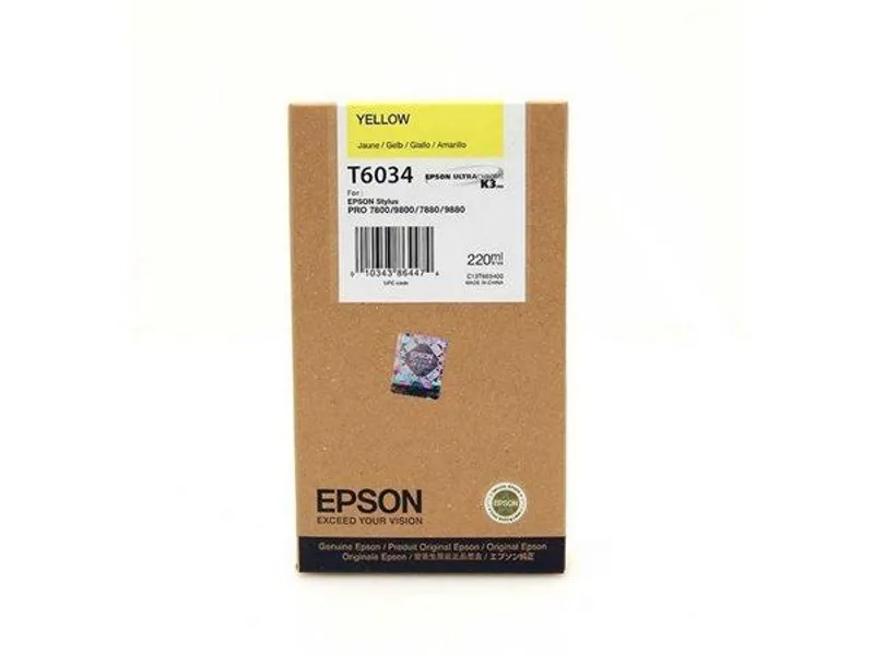 Hlavný obrázok produktu Inkoustová cart. pro tiskárny "StylusPro 7800, 7880", EPSON Žlutá, 220ml