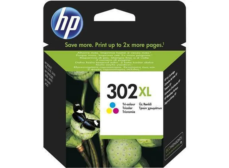 Hlavný obrázok produktu Inkoustová cartridge HP 302XL color, do tiskárny DeskJet 2130, 3 barvy, 8 ml, HP