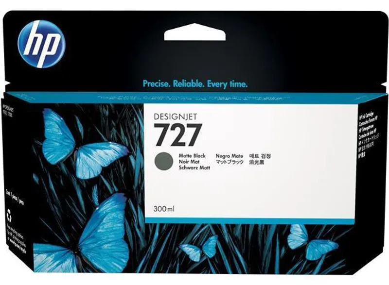 Hlavný obrázok produktu Inkoustová cartridge HP 727, do tiskárny DesignJet T930/T1530/T2530, matná černá, 300 ml,