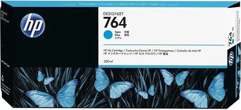 Hlavný obrázok produktu Inkoustová cartridge HP 764, do tiskárny Designjet T3500, azurová, 300 ml, HP