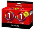 Inkoustová náplň "80D2955B", b+c, 2×113 strán, pre tlačiareň X2300, multipack, LEXMARK