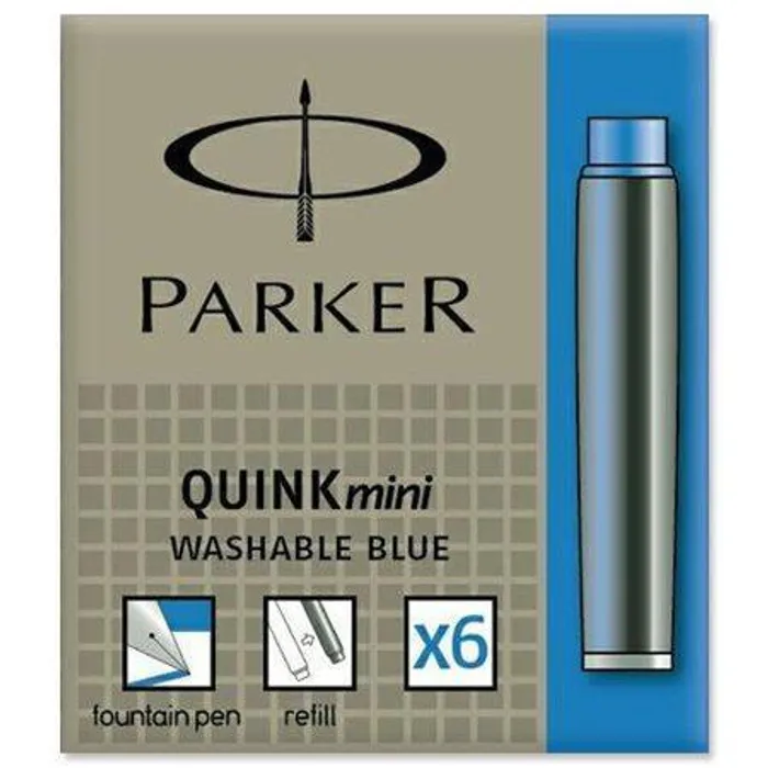 Hlavný obrázok produktu Inkoustové bombičky, krátké, modrá, PARKER