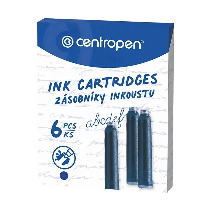 Hlavný obrázok produktu Inkoustové bombičky modré 6 ks CENTROPEN 0019