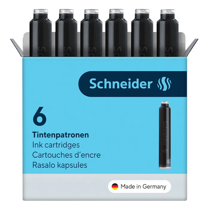 Hlavný obrázok produktu Inkoustové bombičky Schneider, 6 ks černé