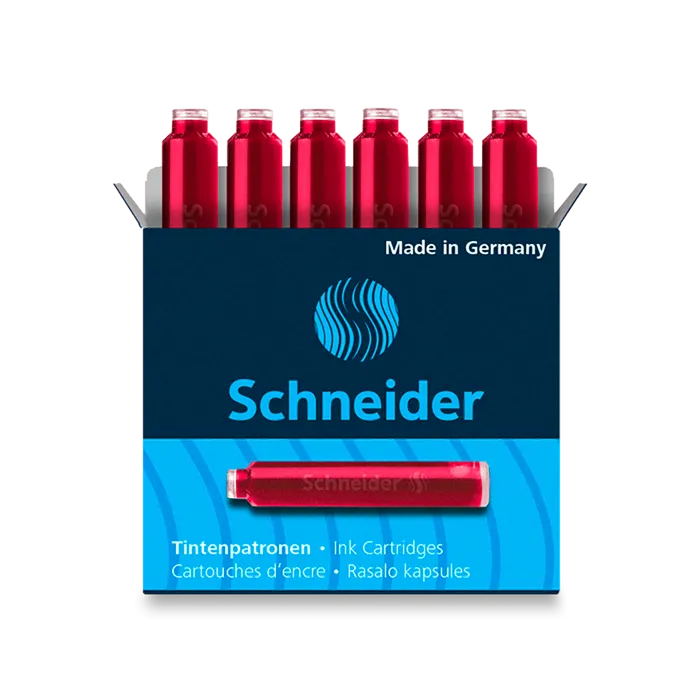 Hlavný obrázok produktu Inkoustové bombičky Schneider, 6 ks červené