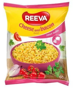 Instantná rezancová polievka, syr a slanina, 60 g, REEVA 125248