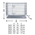 Ďalší obrázok produktu Interiérová klietka, pozinkovaná s plastovým dnom M: 78 x 62 x 55 cm