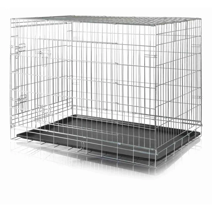 Hlavný obrázok produktu Interiérová klec, pozinkovaná s plastovým dnem M-L: 93 x 69 x 62 cm
