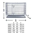 Ďalší obrázok produktu Interiérová klietka, pozinkovaná s plastovým dnom M-L: 93 x 69 x 62 cm