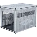 Ďalší obrázok produktu Interiérový kennel, M: 58 x 60 x 77 cm, polyratan, svetlosivá