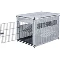 Ďalší obrázok produktu Interiérový kennel, M: 58 x 60 x 77 cm, polyratan, svetlosivá