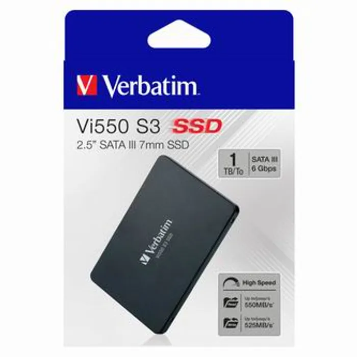 Hlavný obrázok produktu Interní disk SSD Verbatim SATA III, 1TB, Vi550, 49353 černý, 535 MB/s,560 MB/s