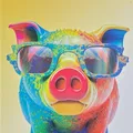 Ďalší obrázok produktu Zošit "Animal", A4, linajkovaný s okrajmi, 40+2 listy, prasiatko, MITAMA 62744-90113