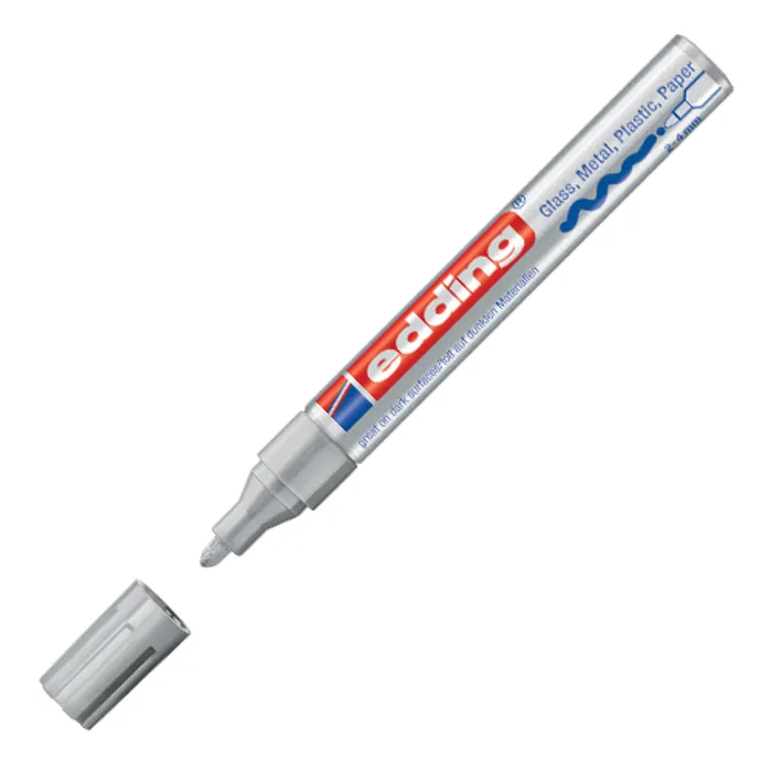 Hlavný obrázok produktu Lakový popisovač "750", stříbrná, 2-4mm, EDDING