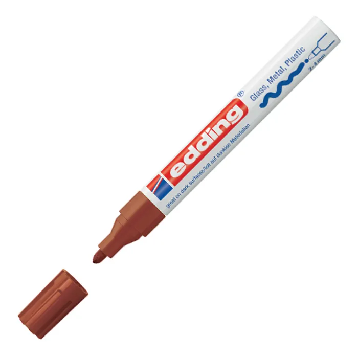Hlavný obrázok produktu Lakový popisovač "750", hnědá, 2-4mm, EDDING