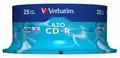 CD-R 700MB, 80min., 52x, DLP Crystal AZO, Verbatim, 25-cake