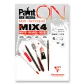 Blok Clairefontaine Paint'ON Mix4 - A5, 12 listov, 250 g