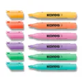 Ďalší obrázok produktu Zvýrazňovače Kores High Liner Plus Pastel 0,5–5 mm, mix 6 farieb