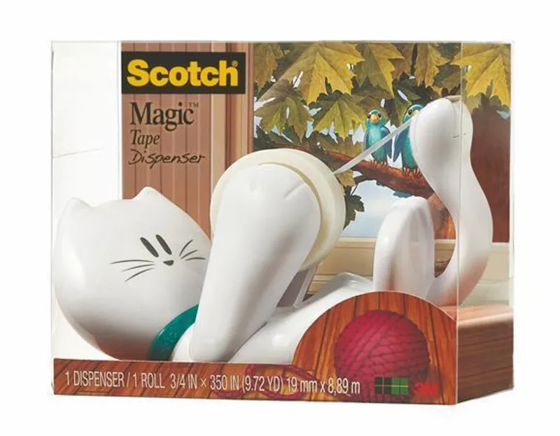 Hlavný obrázok produktu Odvíječ na lepicí pásku "C39", kočka, stolní, s lepicí páskou, 3M SCOTCH