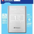 Ďalší obrázok produktu Verbatim externý pevný disk, Store N Go, 2.5, USB 3.0 (3.2 Gen 1), 1TB, 53071, strieborný