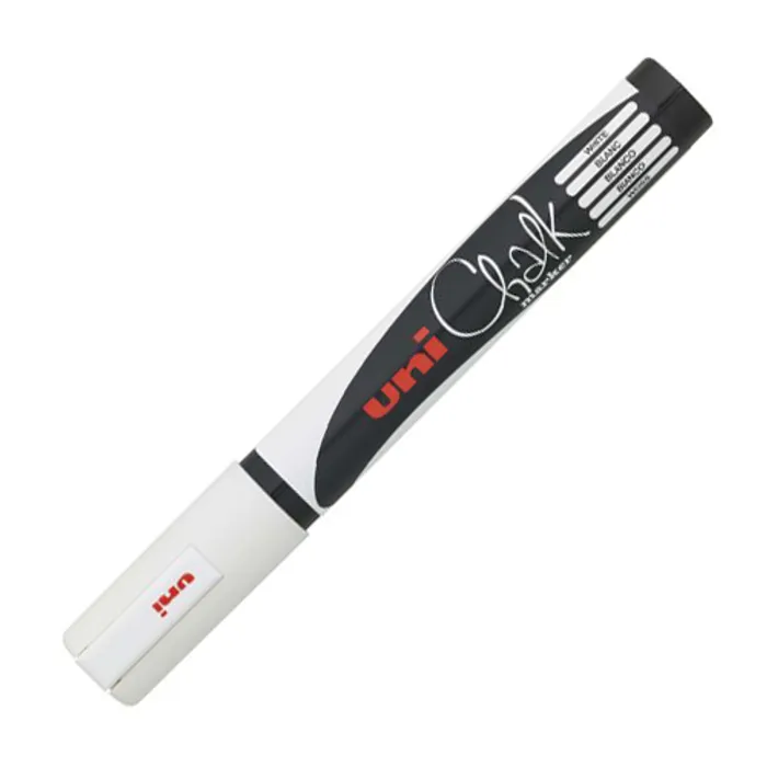 Hlavný obrázok produktu Křídový popisovač "PWE-5M", bílý, 1,8-2,5mm, UNI