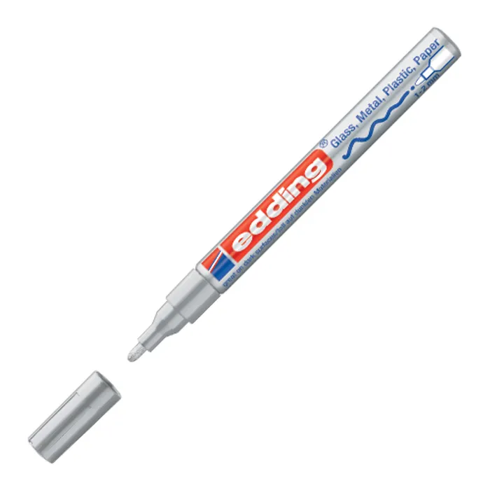 Hlavný obrázok produktu Lakový popisovač "751", stříbrná, 1-2mm, EDDING