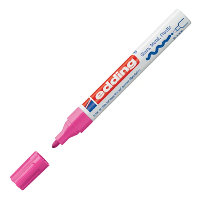 Hlavný obrázok produktu Lakový popisovač "750", růžová, 2-4mm, EDDING