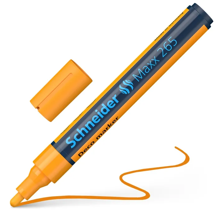 Hlavný obrázok produktu Křídový popisovač "Maxx 265", oranžová, 2-3mm, tekutý, SCHNEIDER