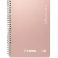 Ďalší obrázok produktu Spirálový zošit "i-Note", 18,5x24, čiarkovanie, 90 listov, lososová, MITAMA 62282-90193