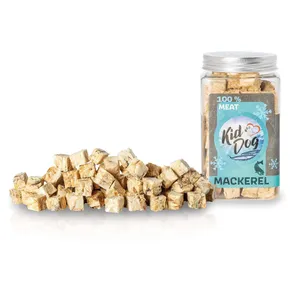KIDDOG Super Premium 100% mrazená treska v kockách - čisté makrelové mäso, sušené mrazom 60 g