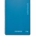 Ďalší obrázok produktu Spirálový zošit "i-Note", 18,5x24, čistý, 90 listov, cyan, MITAMA 62278-90212