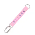 Krátka kľúčenka s karabínkou Holographic Pink