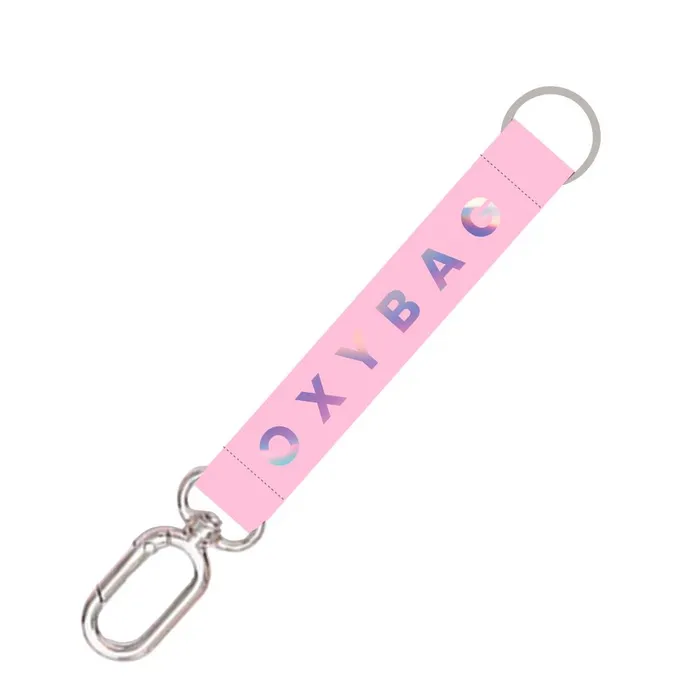 Hlavný obrázok produktu Krátká klíčenka s karabinkou Holographic Pink