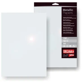 Papier s metalickým leskom, perleťová, A4, 130g, APLI [10 listov]